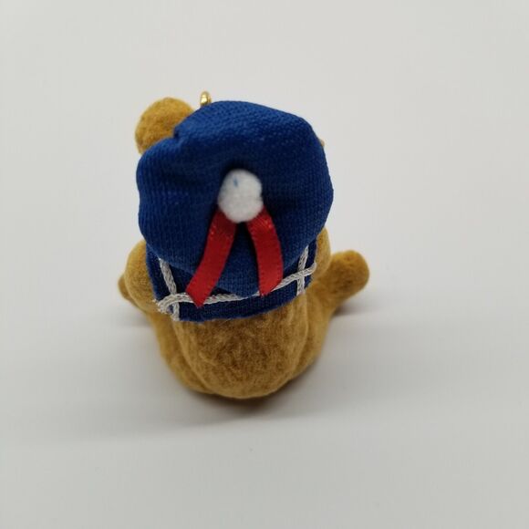 Vtg Hallmark Keepsake Ornament Sailor Bear Nautical Christmas, flocked 1997 NOS - Picture 6 of 7